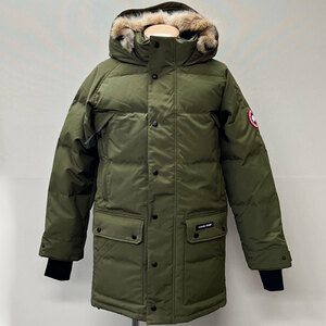 1円～！【73689BS】未使用・訳あり品　CANADA GOOSE カナダグース　ダウンジャケット　2580M　EMORY PARKA　M　ミリタリーグリーン　メンズ