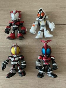 【希少】仮面ライダー フィギュア◆カブト、ファイズ、フォーゼ、ドライブ◆4種セット