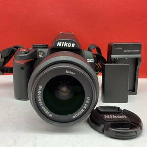 □ 使用数回 Nikon D3000 デジタル一眼レフカメラ ボディ AF-S NIKKOR 18-55mm F3.5-5.6G DX VR レンズ シャッター、フラッシュOK ニコン