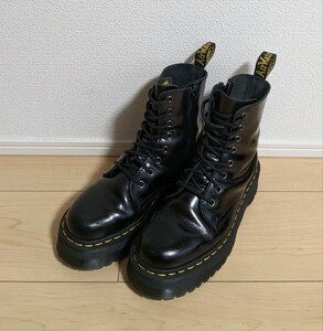 Dr.Martens Quad Retro JADON 8ホールブーツ レース 厚底 ドクターマーチン クアッド ジェイドン レースアップ レザーブーツ ブラック