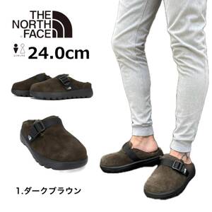 ザ ノースフェイス ミュール NS93P72 靴 ブーツ ダウンブーツ ダークブラウン 24.0cm ユニセックス THE NORTH FACE BUCKLE MULE 新品