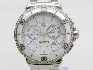 【 タグホイヤー TAG HEUER 】 CAH1213 フォーミュラ1 SS セラミック クォーツ クロノ ダイヤベゼル デイト メンズ □新着 03897-0