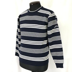 ジャンセン/Jantzen☆ボーダー柄セーター【メンズM/紺/navy/白/white】sweater/小杉産業 正規代理店タグ/JAPAN limited◇mBH371