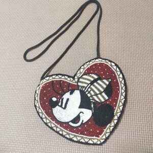 レア　MICKEY & CO by J.G. Hook VINTAGE　WALT DISNEY CO ミッキー＆ミニーマウスビーズ　ショルダーバッグ