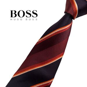 HUGO BOSS ネクタイ レジメンタル柄 ストライプ柄 ヒューゴボス USED 中古 m1182