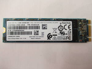 ★☆1円 ～スタート☆Sandisk SATA SSD X400 M.2 2280 256GB 使用時間:11943H☆★