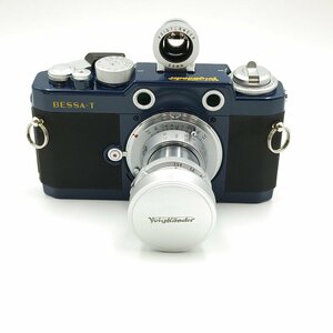 【T】未使用 Voigtlander BESSA-T HELIAR 50mm F3.5 101周年記念モデル ネイビーブルー レンジファインダー フィルムカメラ