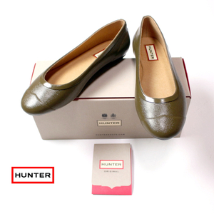 ☆☆ 未使用 定価14000円 HUNTER ハンター ☆☆ ORIGINAL TOUR BALLERINA GLOSS UK3 JPN22cm レインシューズ