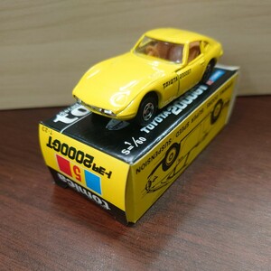 トミカ 黒箱 日本製 イケダ特注 黄色 黒ロゴ TOYOTA トヨタ 2000-GT No.5 1/60 JOY38