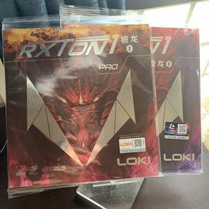 卓球ラバー　LOKI RXTON 裏ソフト　中国粘着 2枚 黒赤