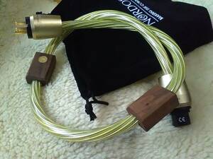 Nordost Odin Gold☆ 7N OFC 50Mシルバープレート パワーケーブル 1.2m 未使用新品