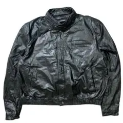 80s VINTAGE short leather bomber jacket