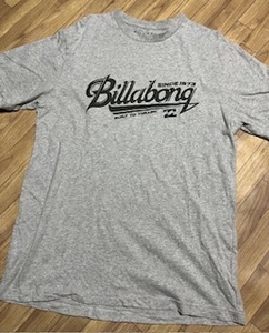 BILLABONG ビラボン/半袖Tシャツ/薄グレー/メンズＬ