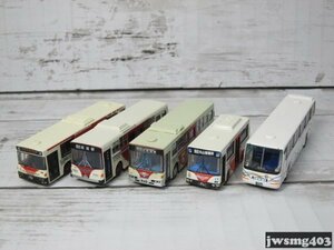 中古 トミーテック バスコレクション 関東バス5台組(第5弾・第6弾・第28弾・ミニバス第1弾・白箱207) #023746