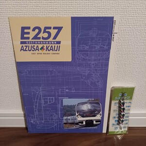 【おまけ付き】JR東日本 E257系 あずさ かいじ 車両パンフレット (ストラップ付 鉄道カタログ 希少 限定品 非売品? 放出品 1円スタート)