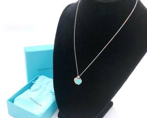 【12514】ティファニー ag925 リターントゥ ミニダブルハート 箱付 保管袋付 TIFFANY&Co. ネックレス　ハート レディース 可愛い おしゃれ