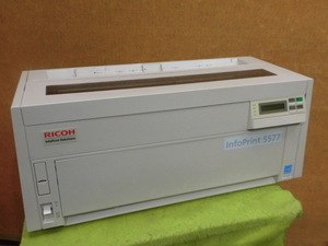 [A18668] RICOH 5577-H05 InfoPrint solutions ドットプリンター パラレル／ＵＳＢ／有線ＬＡＮ接続　◎印字動作確認済み ◎印字抜け無し◎