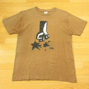 ◎OVER ARM THROW オーバーアームスロー Oath and TOUR 2007-08◆ツアー Tシャツ バンド グッズ◆メンズ ブラウン Sサイズ◆AA0084