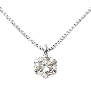 【新品】ダイヤモンド ネックレス 0.2ct プラチナ Pt900 一粒 6本爪 シンプル ダイヤネックレス ペンダント 鑑別カード付き