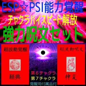 ★☆ESP▲PSI超覚醒☆★驚異のサイキック能力を実現！☆超霊能力を100%養成します！◎奇跡を起こす最強霊術呪文との豪華ダブルセット！★★