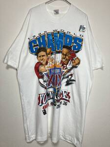 FRUIT OF THE LOOM USA製 NFL 1995 シングルステッチ Tシャツ 白 XL 【管理番号B19】