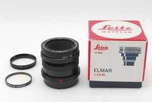 [A品] LEICA ELMAR 65mm F3.5＊ブラック＊元箱＊16464＊コレクター品＊エルマー ビゾ用＊11106