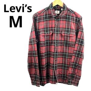 LEVI’S リーバイス チェック ネルシャツ 長袖 M フランネルワークシャツ