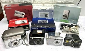 CASIO OLYMPUS Canon SONY FUJIFILM コンパクトデジタルカメラ まとめて 9台 簡単操作確認済 fah 6S100