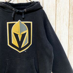 Fanatics ファナティクス NHL Vegas GoldenKnights ベガス・ゴールデンナイツ ニール プリント スウェット パーカー M USA古着