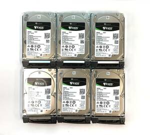 K6072460 SEAGATE EXOS 300GB SAS 2.5インチ HDD 6点【中古動作品】