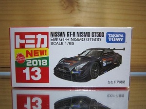 577 絶版・希少 トミカ No 13 日産 ＧＴ-Ｒ NISMO GT500 ＃23 2018 ＮＥＷシール付 