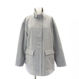 セオリー Theory SOFT MELTON UTL OUTER コート ジップアップ ショート丈 P グレー /HK ■OS ■SH レディース