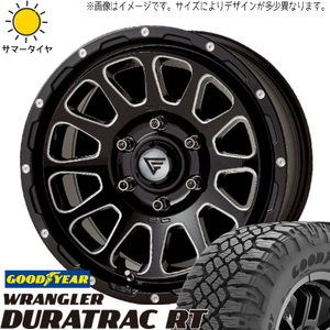 プラド 265/70R17 ホイールセット | グッドイヤー ラングラー RT & デルタフォース オーバル 17インチ 6穴139.7