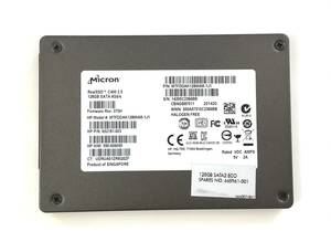 K6051536 Micron SATA 128GB 2.5インチ SSD 1点【中古動作品】.