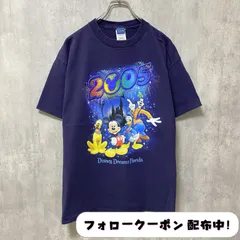 古着 used　2005　Disney　ディズニー　ヴィンテージ　キャラクター　半袖プリントTシャツ　ネイビー　紺　クルーネック