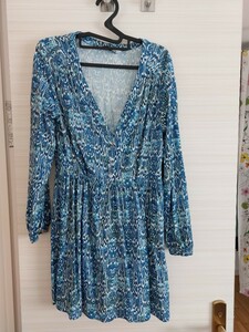 ZARA　ミニワンピース　ロングカットソー　サイズM　美品