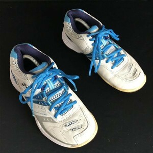 YONEX/ヨネックス☆カーペットコートにも/ノンマーキングラバー/テニスシューズ【US7/23.5cm/白×青/white×blue】Shoes/trainers◇bQ-446