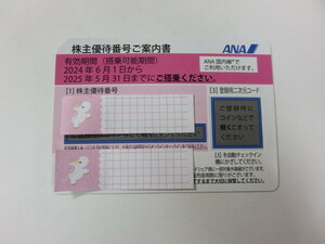 ★送料無料★　ANA株主優待券　1枚　2025年/5/31まで　未使用　　