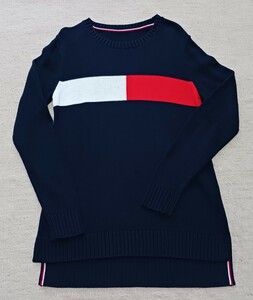 TOMMY HILFIGER☆トミーヒルフィガー☆長袖☆セーター☆トップス☆Ｍサイズ☆ネイビー☆紺色☆新品