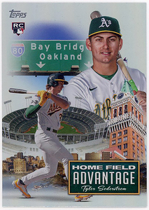 ATHLETICS一塁▲TYLER SODERSTROM最新2024 TOPPS1 HOME FIELD ADVANTAGE RC SP!