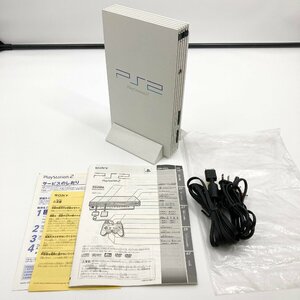 ☆【状態良】SONY PlayStation 2 ソニー SCPH-55000 PS2 ホワイト 白 スタンド/説明書/純正コード 付属【通電確認〇】 2.7kg☆