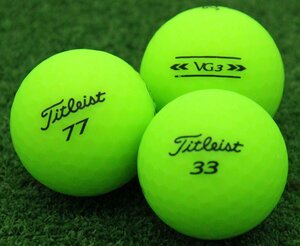 ABランク タイトリスト Titleist VG3 マットグリーン 2022年モデル 30個 球手箱 ロストボール