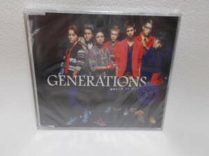 GENERATIONS from EXILE TRIBE BRAVE IT OUT新品未開封　y-4