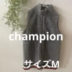 【お買得】Champion フリース ベスト グレー　メンズ　M