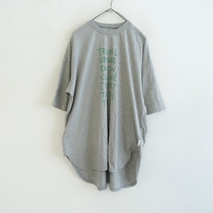 【2024SS/定価1,4万】ネストローブ nest Robe *It’s ME UpcycleLino TABI!Tee*FTシャツトップスグレー(11-2409-4)【32I42】