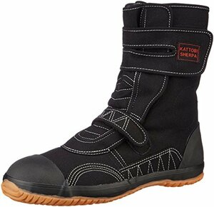 富士手袋工業 安全靴 足袋靴 高級綿布生地 高所用 甲ガード付 9950 メンズ BLACK 24.0cm