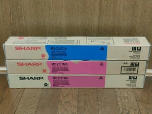 家電　トナー　シャープ　SHARP　純正　3点セット SHARP シャープ トナー MX-27JTca MX-27JTMAマゼンタ　シアン