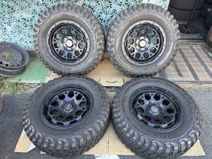 RAYS DAYTONA M9 17インチ 8J +20 139.7 6穴/BFGoodrich Mud-Terrain LT265/70R17 T/A 2022年製 4本セット #495-1