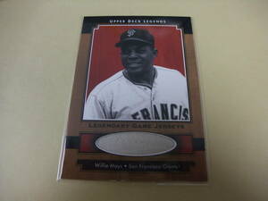 2001 UD J-WM WILLIE MAYS　ウィリー・メイズ ジャージカード MLB アッパーデック　UPPER DECK　レジェンズ