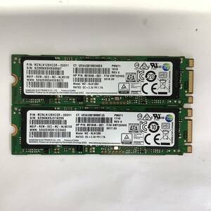 K60606155 SAMSUNG M.2 128GB SSD 2点【中古動作品】